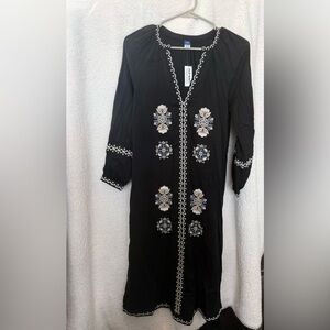 “SIZE XSMALL” OLD NAVY WOMENS Embroidered Maxi Dress